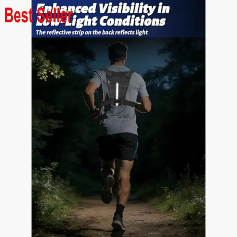 Lightweight Nylon Running Chest Pack with Phone Holder for Sports